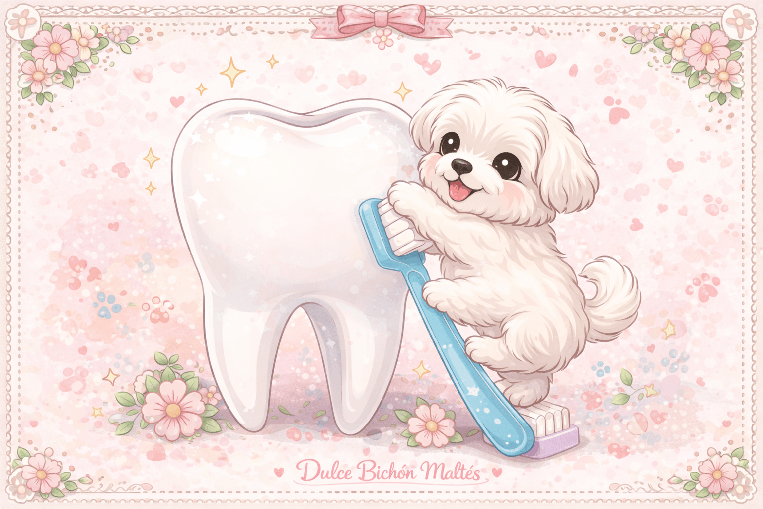 Fases dentales del Bichón Maltés