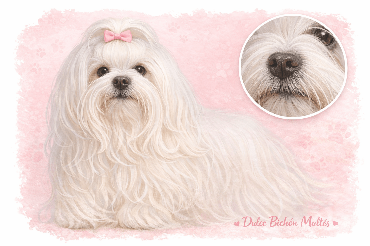 Vibrisas perros Bichón Maltés